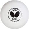 Butterfly 40+ Pallone da allenamento - 40+ Palline da allenamento - Disponibile in una scatola da 6 o 120 palline bianche - paragonabile a una palla a tre stelle e perfetta per la pratica multiball