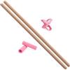 Giftik - Bastoncini da yoga in legno portatili, con spalle aperte, bastoncini correttivi in legno, ideali per combattimenti, ballerini e ginnaste.