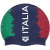 ARENA CUFFIA ARENA ITALIA FIN PISCINA SILICONE SWIM CAP CUFFIE NUOTO BLU ITALY