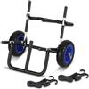 Joparri Carrello di trasporto per SUP Board Stand Up Paddle Board, doppio trasporto per kayak, SUP Cart in alluminio, pieghevole, fino a 80 kg, con 2 cinghie di sicurezza
