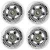 Nils Extreme Rotelle per pattini in linea, in PU, 76 mm/82A, 4 pezzi + 8 cuscinetti ABEC Nils