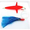 Pescasubito.com Kit da Trolling per Pesca Pescasubito.com - Kona Blu Aeroplanino Teaser Divergente - Punta rolled in - Acciaio inossidabile - Double Hook - 14cm - 968614031