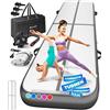 KESSER® Tappeto da palestra, con Borsa di Trasporto e Pompa ad Aria Elettrica, Yoga, Fitness, Tumbling, Ginnastica, Tappeto da allenamento, Gonfiabile, 600x100x10 cm/Rosa