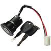 Oshhni Kit Lucchetto per elettrica Lucchetto a Filo Spesso Resistente con 2 Chiavi Forniture per Bici elettriche per Motociclisti di Veicoli elettrici