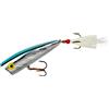 Rebel Lures Pop-R Topwater Popper Esca da Pesca, Argento/Blu, Magnum Pop-R (1/2 Once), 7,6 cm