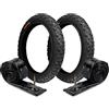 ECOVELO 2 COPERTONI Deestone 14 X 1.75 (47-254) +2 CAMERE | PNEUMATICI NERI PER MOUNTAIN BIKE BICI BICICLETTA PER BAMBINI