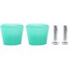 Timcryxient 2 blocchi per freni a rotelle per pattini in linea, antiscivolo, colore rosa, 34 x 36 x 45,5 mm