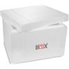 THERM BOX THERM-BOX contenitore in polistirolo 53W Interno: 47x38x29cm Parete: 5cm Volume: 53,24L Contenitore isotermico Box frigo Scatola termica Riutilizzabile