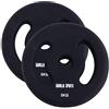 Gorilla Sports® Dischi Pesi - Set di 2, 2x1kg, 2x2kg, 2x3kg, 2x4kg, 2x5kg, Ø 30 mm, Ghisa, Rivestito in Neoprene - Pesi Palestra, Disco Peso, Piastre per Bilanciere e Manubri, Fitness