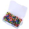 Vynetra 100Pcs Colore Misto Linea di Pesca Perline Fish Eye Forma Perline Attrezzatura da Pesca Esche Strumento Per Piscina Lago Fiume Pesca
