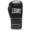LEONE 1947 Leone1947 Flag Artificiale Leather Boxing Gloves 12 Oz NERO 12