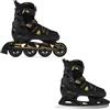 Raven - Pattini a rotelle per bambini, ragazze, adulti, bambini - Pattini a rotelle 2 in 1 con pattini da ghiaccio - Regolabili - Pulse Black/Mint, 40-43 (25,5-28cm)