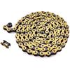 KHEbikes KHE BMX/FIXIE Catena 1/2 x 1/8 112 maglie sinistra solo 385 g con lucchetto a catena I4 - molti colori (giallo)