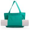 FANSU Borsa per Tappetino Yoga Grande, Borsone per Tappetino Yoga con Tasca Borsa Yoga per Porta Tappetino per Donne e Uomo per Yoga Pilates, Palestra, Fitness (45 * 35 * 15CM,Verde Lago)