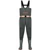 ENEN Waders Trampolieri da Pesca con Stivali da Pesca, Impermeabile Traspirante in PVC Petto Trampolieri Salopette Regolabili per Uomo Donna Pescatore Mosca Trabajo (Verde militare,39)