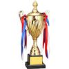 Ronyme o Trofeo Ricompense Trofeo Grande Coppa Trofeo in Metallo Ricordo per celebrativo Concorso di Calcio Calcio Baseball, 40,5 cm
