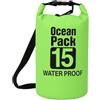 Surtep Ocean Dry Bag sacchetto impermeabile ideale per barche a motore, barche a vela, moto d'acqua, rafting, kayak, canoe, paddleboard, campeggio, pesca 2/3/5/10/15/20/25/30L, grigio., 3 L, DryBag