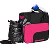 BRUBAKER Borsa per scarponi da sci Superfunction - Borsa per casco da sci, casco da sci, guanti e abbigliamento - Borsa per scarponi da sci - Nero rosa