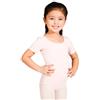 Bloch - Maglia da balletto per bambini, a maniche corte, con scollo rotondo, nero, 14