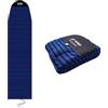 UP SURF UPSURF - Custodia protettiva lunga per tavola da surf, 21,8 cm, colore: nero e blu, taglie disponibili: 7'6, 8'0, 8'6, 9'0, 10'0