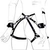 AJOHBM Fascia Coscia Decorativa per Festival, Fitness, Yoga - Cintura con Catena Gotica Punk per Donna, Accessorio Moda-830CSX