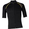 JISADER Top Muta da Uomo, Vestito da Nuoto, Giacca con Zip Anteriore a Maniche Corte, Costume da Bagno a Muta in Neoprene da 1,5 mm per Nuotare in Kayak, XL