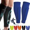 Generic Shinbang Shields, Shinbang Protector 2.0 - Manicotto a compressione con cuscinetti a nido d'ape, parastinchi di alta qualità per sport, calcio e sci, parastinchi da calcio per bambini e adulti (blu,