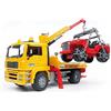 bruder 02750 - MAN TGA Carro attrezzi con fuoristrada, Carro attrezzi, Veicolo, Autocarro