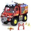 Dickie Toys - Unimog U530 Fire Rescue (50 cm) - Grande camion dei pompieri con spruzzatore d'acqua e verricello a corda tramite controller, giocattolo per bambini a partire dai 3 anni con luce e