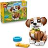 LEGO Creator 3in1 Cute Animals: Playful Puppy Dog Toy - Pet Animal Figure Transforms into a Squirrel or Duck - Creative Birthday Gift for 8+ Year Old Girls & Boys - 31382