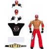 Mattel WWE Ultimate Edition, Rey Mysterio, action figure articolata da collezione con accessori, tecnologia TrueFX, teste e mani intercambiabili, giocattolo per bambini, 8+ anni, HVV70