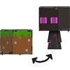 Mattel Minecraft Flippin' Figs Figures Collection con Fidget Play 2 in 1, scala 9,5 cm, teste grandi e design pixelato (i personaggi possono variare)