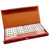 Generisch Set da viaggio Mahjong - 0,8 pollici completo divertente gioco | 144 pezzi gioco da tavolo in resina - 2 dadi, 4 supporti per adulti, principianti, giocatori, riunioni di famiglia, casa, viaggi, feste