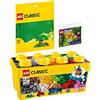 BRICKCOMPLETE Lego Classic 10696 Lego - mattoncini da costruzione di medie dimensioni, 11023, pannello verde e 30417 fiore da giardino e farfalla