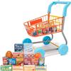 Casdon Carrello per la spesa, giocattolo colorato, per bambini dai 3 anni in su, dotato di tutto il necessario per un emozionante viaggio di shopping, arancione e blu