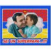 Generico Puzzle personalizzato con la tua foto nella cornice! Sei un super papà! Idea regalo festa del papà, 96 pezzi in cartone!