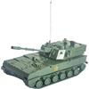 TTETTZ Modellino di Carro Armato in 1/72, Giocattoli da Costruzione 4D per età 14+, Giochi di Simulazione E Puzzle, Oggetti da Collezione, Bomboniere, Verde 9.8x4.5x5cm