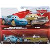 Cars Disney Pixar - Confezione da 2 Auto in Metallo 1:55 - Die-Cast Bling Bling Lightning McQueen & Tex Dinoco