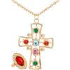 W WIDMANN MILANO Party Fashion WIDMANN - Set Re Collana Con Croce Anello Costume Party E Carnevale Giocattolo 323, Multicolore, Taglia unica, 8003558503001