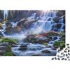 TJLROUVNK Giardino delle cascate Puzzle 1000 Pezzi Carta riciclata per adulti Puzzle per adulti Impossibile difficile stimolante Gioco educativo per decompressione 52x38cm/1000pcs