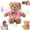 MeterBear Orso di Peluche Personalizzato con Registratore Vocale Personalizzato Teddy Bear, Orsacchiotto Peluche come Regalo Personalizzati per Donne Uomini a San Valentino, Regali Anniversario (32cm)