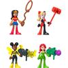 Fisher-Price Imaginext DC Super Friends Rivals - Set di figure con Wonder Woman Bumble Bee Harley Quinn e Poison Ivy per bambini dai 3 anni in su