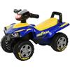 HOMCOM Quad Giocattolo per Bambini 18-36 Mesi con Licenza GOODYEAR con Luci e Suoni Realistici, Blu e Giallo, 60x31x42cm