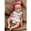 MYREBABY - Mini Bambole Reborn da 7 Pollici in Silicone per Neonati Alice, Piccole Realistiche per Bambini, Sollievo dallo Stress del Corpo