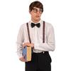 Carnival Toys Set da nerd per adulti (vetro, braces, bow tie) su cardboard.