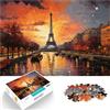 AITEXI Puzzle da 1000 pezzi per adulti Parigi al tramonto Difficile da completare ma divertente e umoristico Gioco educativo per compleanno e Natale 75x50cm