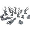 LM3D Dead Forest - 14 alberi morti, scenografia 28 mm per Wargames