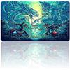 Four leaves Tappetino da gioco da tavolo TCG + sacchetto senza regalo + con zone di carte, tappetino per tavolo da gioco di carte YGO, dimensioni 60 x 35 cm, tappetino per mouse compatibile con carte