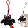 Patifirst Peluche Pipistrello Coniglio,Giocattolo Morbido Pipistrello Nero - Fantasioso Accessorio Decorativo Per Zaini E Borse Per Ragazzi E Bambini
