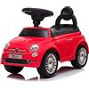 Mondial Toys Primi Passi Macchinina Cavalcabile Fiat 500 per Bambini da 12 a 36 Mesi con Suoni e Clacson Sistema Antiribaltamento Vano Portaoggetti Schienale Gioco per Imparare a Camminare (Rosso)